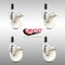 Service Caster 4 Inch 316SS Nylon Wheel Swivel 1 Inch Expanding Stem Caster Set Lock Brake SCC-SS316TTLEX20S414-NYS-1-4 - alternate 1